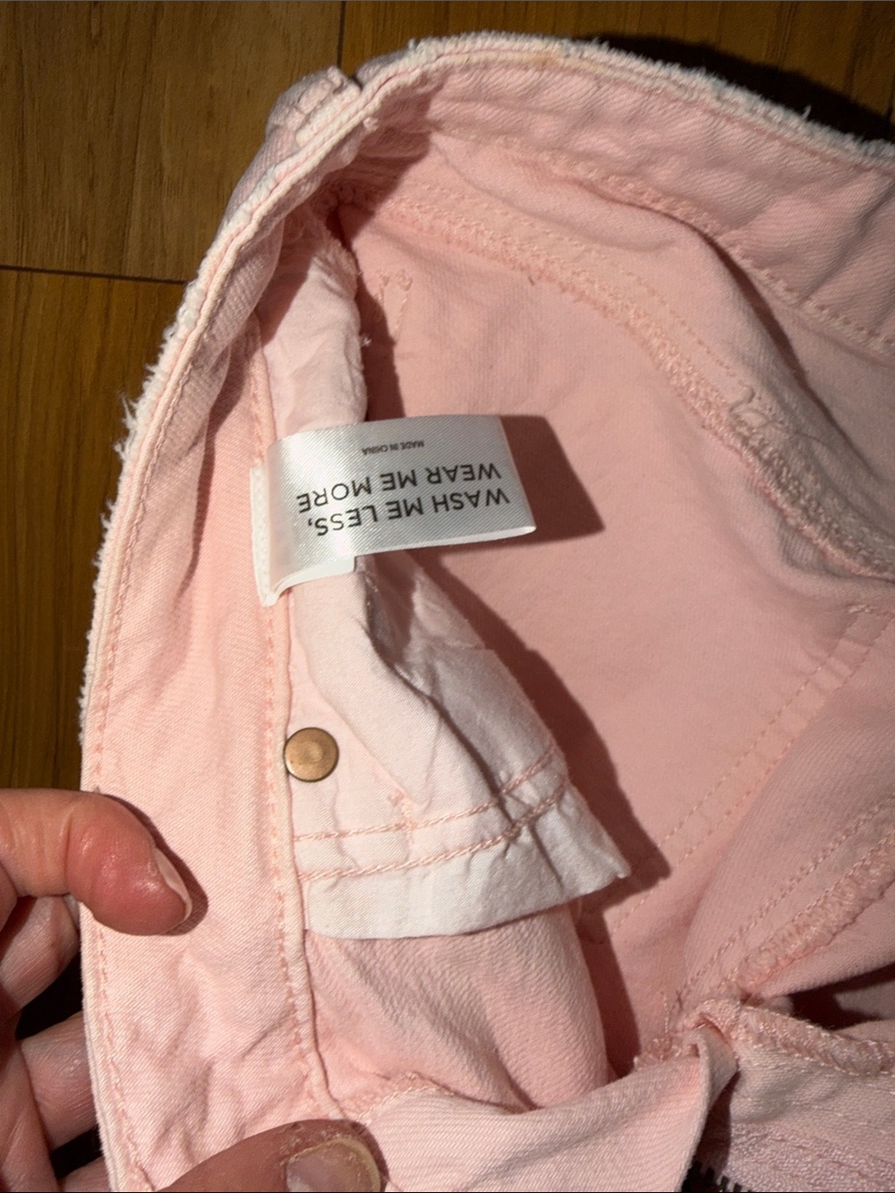 PacSun NWT $56 Women's Light Pink Low Rise Wide Leg Size 23 - Picture 6 of 9